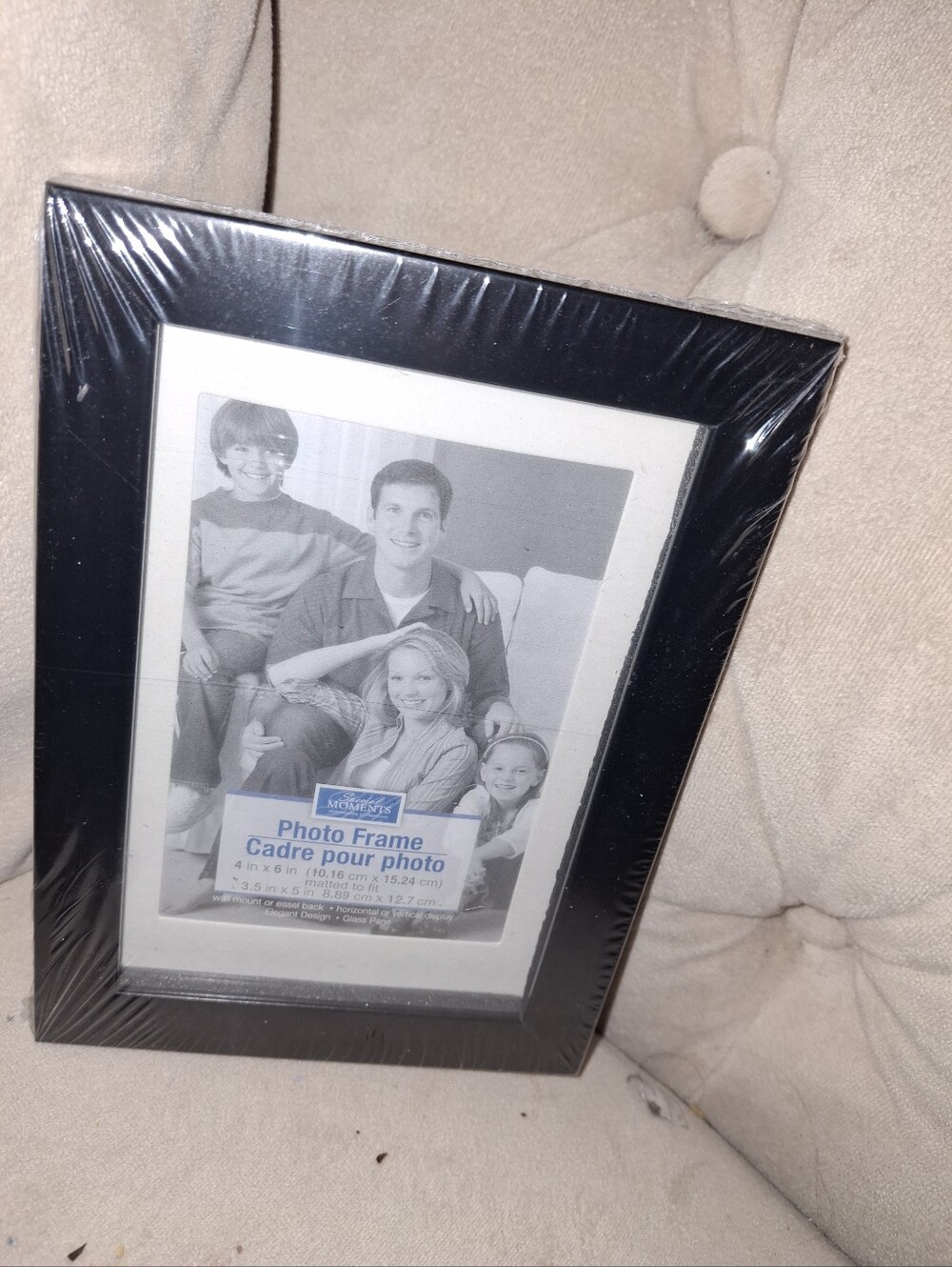 Photo Frame by - Black Decorative Home Accent Holds 4x6 Picture